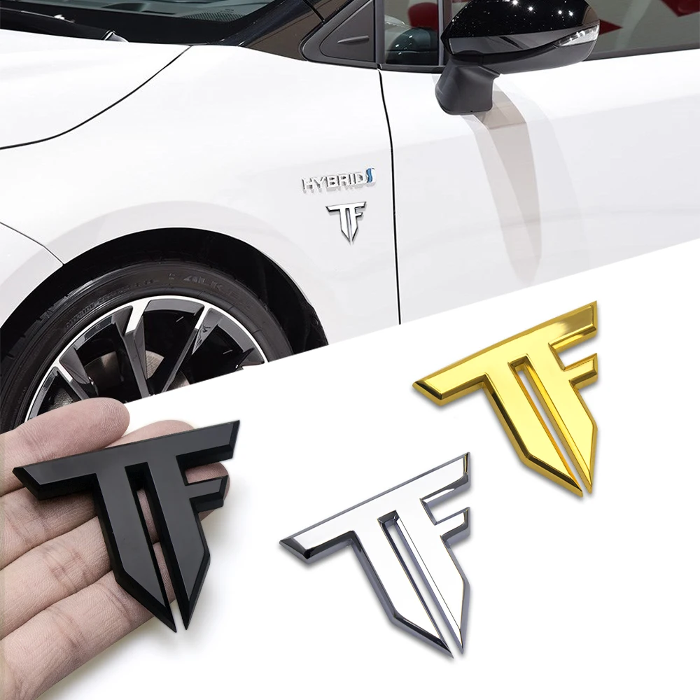 1pc 3D Metal TF Emblem Badge C - Motorcycle Gear Icon review and price