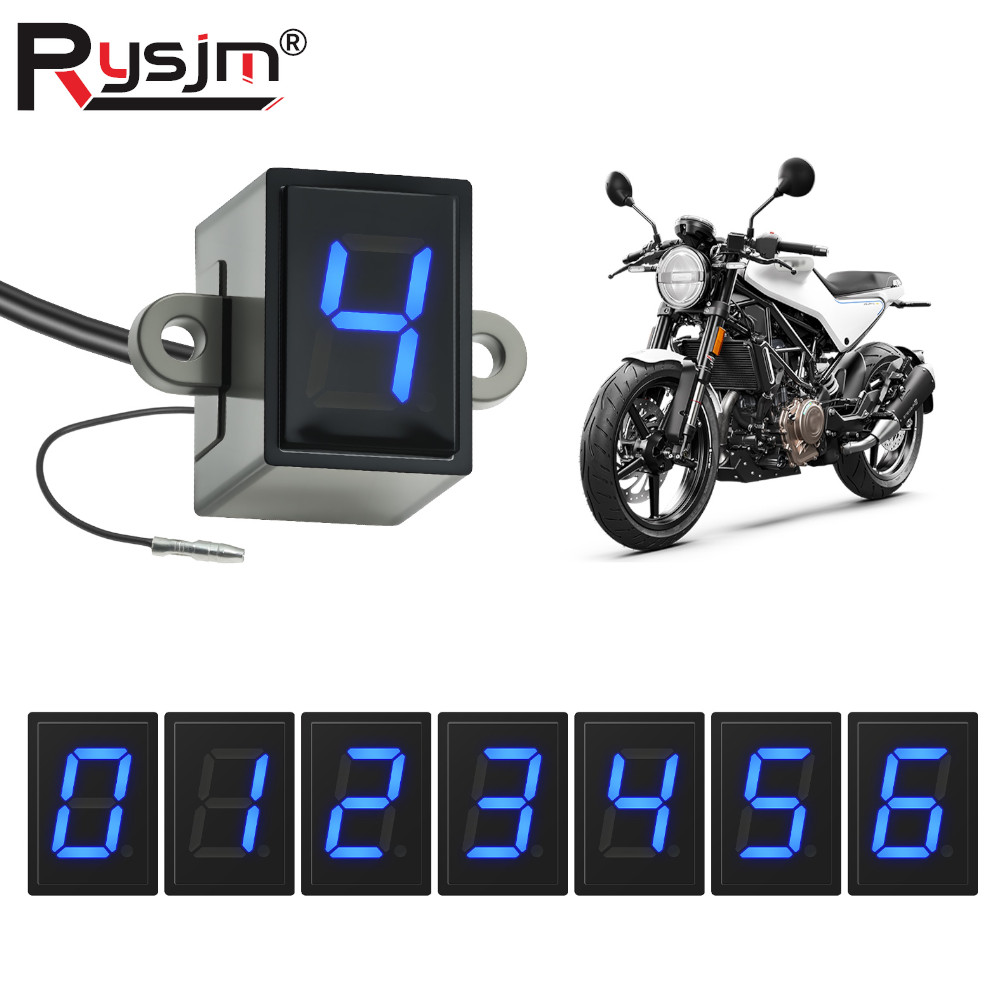 N Blue LED Light 6 Speed Displ - Motorcycle Gear Blue review and price