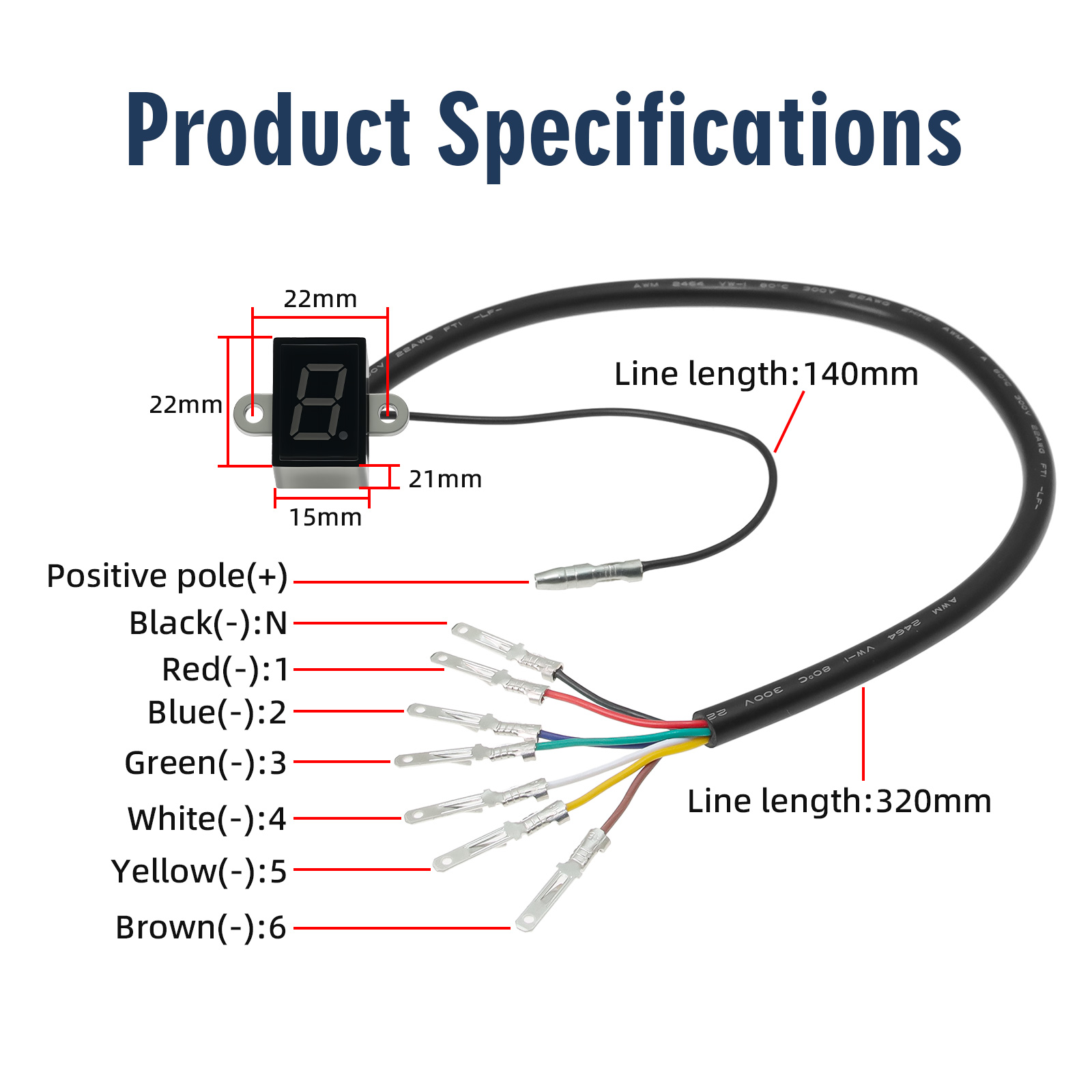 N Blue LED Light 6 Speed Displ - Motorcycle Gear Blue review and price