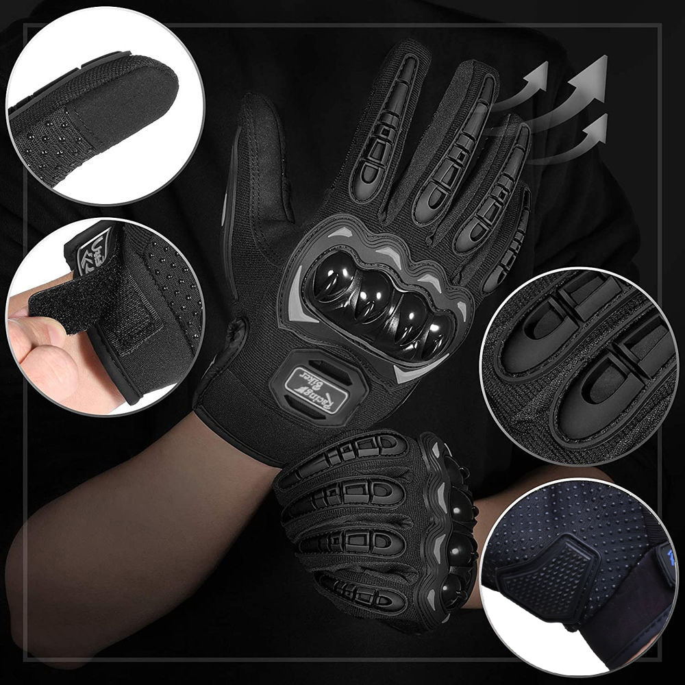 Motorcycle Racing Gloves Fall  - Motorcycle Gear Blue review and price