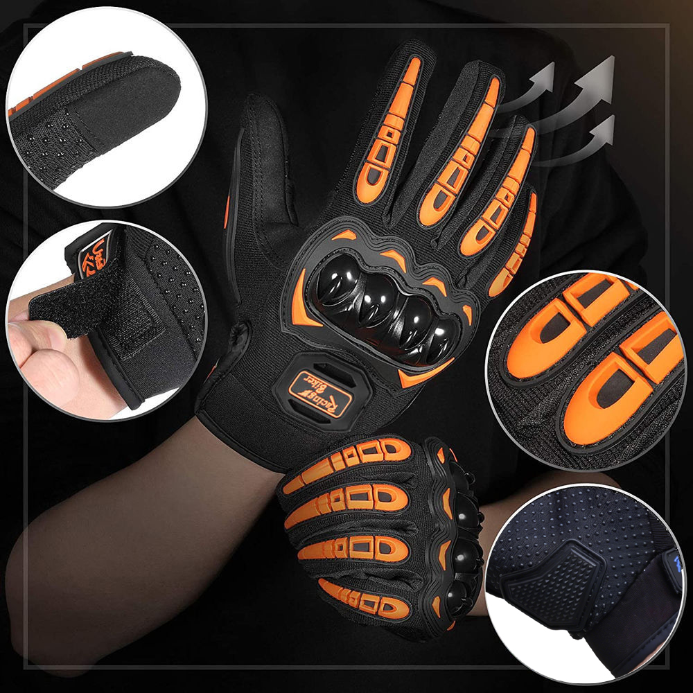 Motorcycle Racing Gloves Fall  - Motorcycle Gear Blue review and price