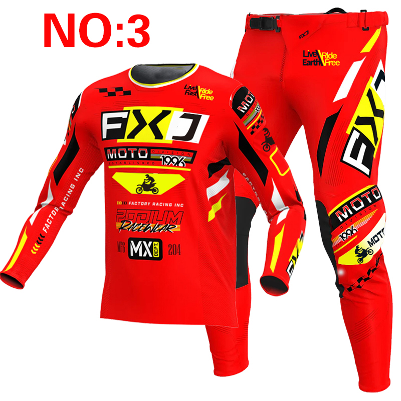 2025 FXJ motocross jersey and  - Motorcycle Gear Blue review and price