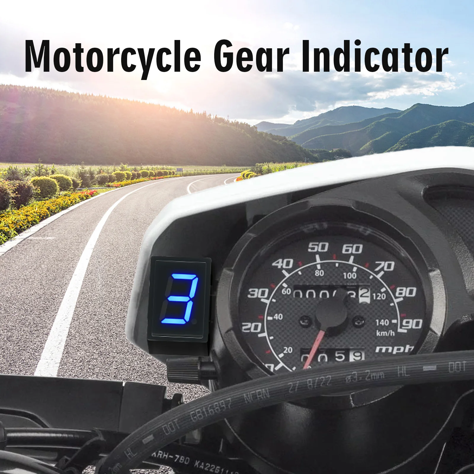 Super 6 Speed Display Universa - Motorcycle Gear Blue review and price